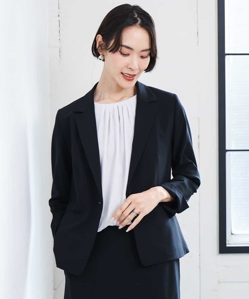 MICHEL KLEIN（ミッシェル・クラン）の「[通勤におすすめ]バルーンヘムブラウソー（シャツ/ブラウス・レディース・ホワイト/ライトグレー・38）」の21枚目の写真