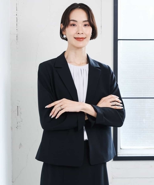 MICHEL KLEIN（ミッシェル・クラン）の「[通勤におすすめ]バルーンヘムブラウソー（シャツ/ブラウス・レディース・ホワイト/ライトグレー・38）」の22枚目の写真