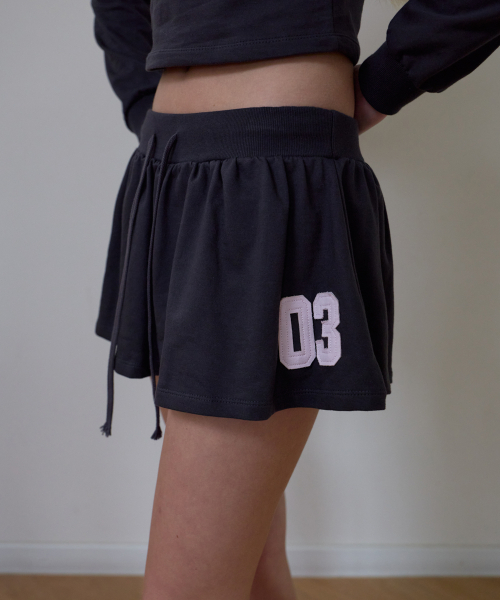 ROSEFRANTZ（ロゼフランツ）の「Patchwork Mini Skirt [Charcoal]（スカート・レディース・チャコールグレー・OS）」の2枚目の写真