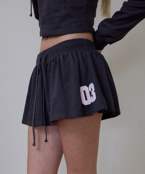 ROSEFRANTZ（ロゼフランツ）の「Patchwork Mini Skirt [Charcoal]（スカート・レディース・チャコールグレー・OS）」の3枚目の写真