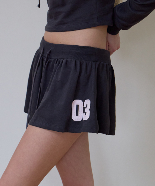 ROSEFRANTZ（ロゼフランツ）の「Patchwork Mini Skirt [Charcoal]（スカート・レディース・チャコールグレー・OS）」の6枚目の写真