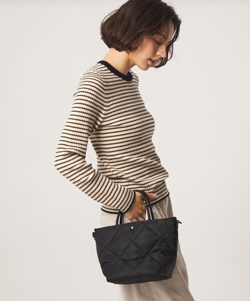 green label relaxing(グリーンレーベルリラクシング)の「<PARTE>キルティング 2WAYバッグ / トートバッグ / ショルダーバッグ はっ水(ショルダーバッグ・レディース・モカ/オリーブ/ブラック・FREE)」の2枚目の写真