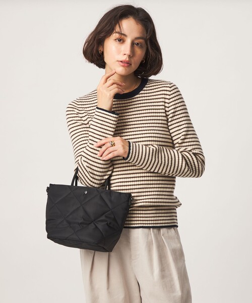 green label relaxing(グリーンレーベルリラクシング)の「<PARTE>キルティング 2WAYバッグ / トートバッグ / ショルダーバッグ はっ水(ショルダーバッグ・レディース・モカ/オリーブ/ブラック・FREE)」の6枚目の写真
