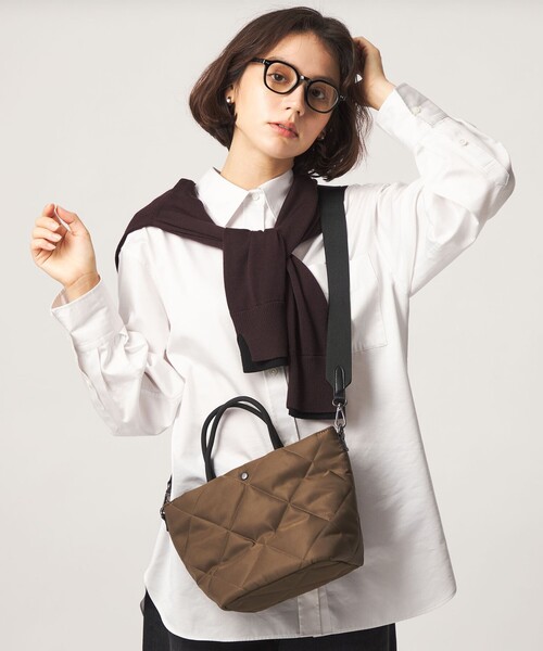 green label relaxing(グリーンレーベルリラクシング)の「<PARTE>キルティング 2WAYバッグ / トートバッグ / ショルダーバッグ はっ水(ショルダーバッグ・レディース・モカ/オリーブ/ブラック・FREE)」の8枚目の写真