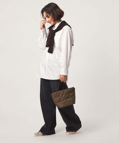 green label relaxing(グリーンレーベルリラクシング)の「<PARTE>キルティング 2WAYバッグ / トートバッグ / ショルダーバッグ はっ水(ショルダーバッグ・レディース・モカ/オリーブ/ブラック・FREE)」の10枚目の写真