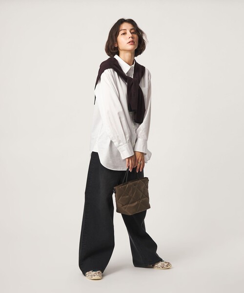 green label relaxing(グリーンレーベルリラクシング)の「<PARTE>キルティング 2WAYバッグ / トートバッグ / ショルダーバッグ はっ水(ショルダーバッグ・レディース・モカ/オリーブ/ブラック・FREE)」の11枚目の写真