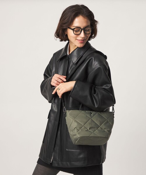 green label relaxing(グリーンレーベルリラクシング)の「<PARTE>キルティング 2WAYバッグ / トートバッグ / ショルダーバッグ はっ水(ショルダーバッグ・レディース・モカ/オリーブ/ブラック・FREE)」の13枚目の写真