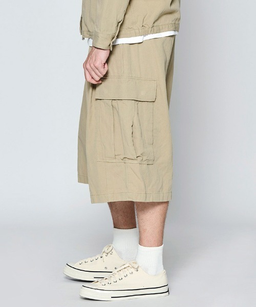 ACANTHUS（アカンサス）の「mp15425- Baggy Cargo Shorts バギーカーゴショートパンツ(PT2702)（その他パンツ・メンズ・ベージュ/ブラック・XL/L/M/S）」の7枚目の写真