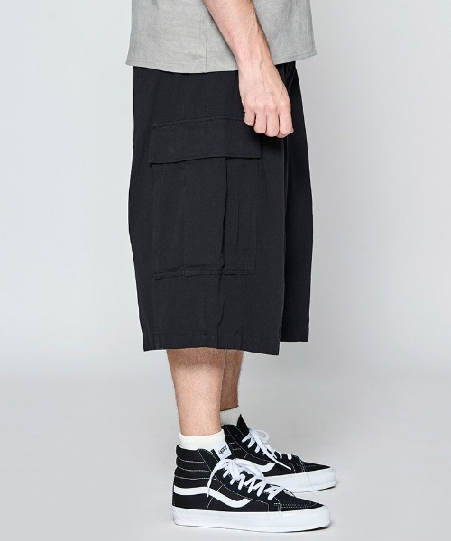 ACANTHUS（アカンサス）の「mp15425- Baggy Cargo Shorts バギーカーゴショートパンツ(PT2702)（その他パンツ・メンズ・ベージュ/ブラック・XL/L/M/S）」の12枚目の写真