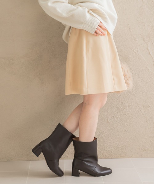 URBAN RESEARCH ROSSO WOMEN（アーバンリサーチ　ロッソ）の「ラウンドフォルムミニスカート（スカート・レディース・イエロー系その他/グレー/ブラック・36/38）」の4枚目の写真