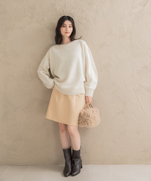 URBAN RESEARCH ROSSO WOMEN（アーバンリサーチ　ロッソ）の「ラウンドフォルムミニスカート（スカート・レディース・イエロー系その他/グレー/ブラック・36/38）」の6枚目の写真