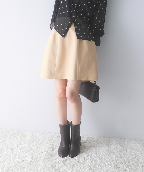 URBAN RESEARCH ROSSO WOMEN（アーバンリサーチ　ロッソ）の「ラウンドフォルムミニスカート（スカート・レディース・イエロー系その他/グレー/ブラック・36/38）」の8枚目の写真