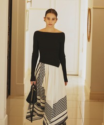 EIMY ISTOIRE(�G�C�~�[�C�X�g���[��)��SCARF PATTERN KNITSET DRESS(�����s�[�X)