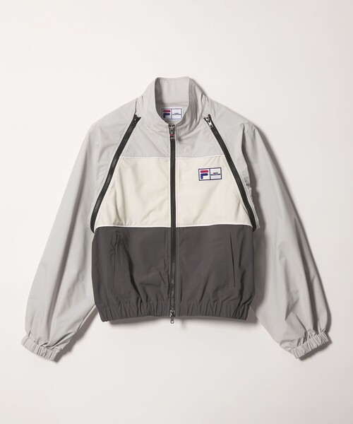 NICE WEATHER(ナイスウェザー)の「【別注】<FILA>デタッチャブル ブルゾン(その他アウター・レディース・ネイビー/ブラック/ライトグレー・FREE)」の3枚目の写真