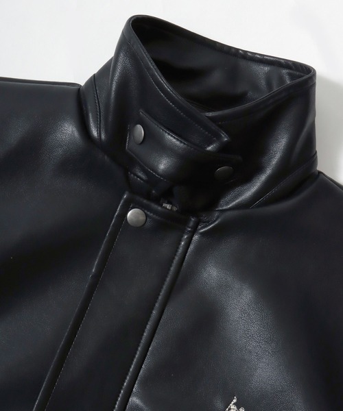 U.S. POLO ASSN.（ユーエスポロアッスン）の「別注 U.S.POLO ASSN.（ユーエスポロアッスン）フェイクレザーブルゾン/ジャケット/取り外し可能なボアの襟（ブルゾン・レディース・ブラック系1・LL/L/M）」の18枚目の写真