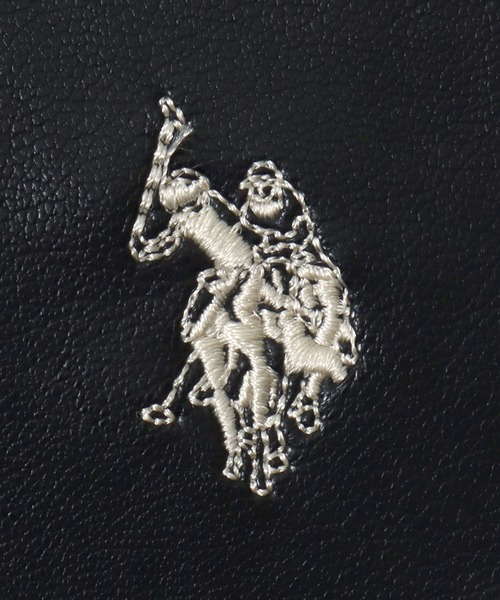 U.S. POLO ASSN.（ユーエスポロアッスン）の「別注 U.S.POLO ASSN.（ユーエスポロアッスン）フェイクレザーブルゾン/ジャケット/取り外し可能なボアの襟（ブルゾン・レディース・ブラック系1・LL/L/M）」の8枚目の写真
