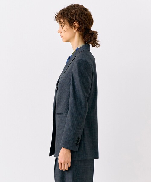 TOMORROWLAND collection(トゥモローランドコレクション)の「365 STRIPE ダブルブレストジャケット(テーラードジャケット・レディース・グレー系その他・36/38)」の8枚目の写真