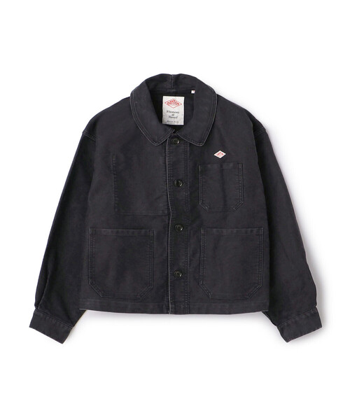 DANTON(ダントン)の「Women's Moleskin Wide Coverall Jacket(カバーオール・レディース・ブラック/ネイビー・38/36)」の2枚目の写真