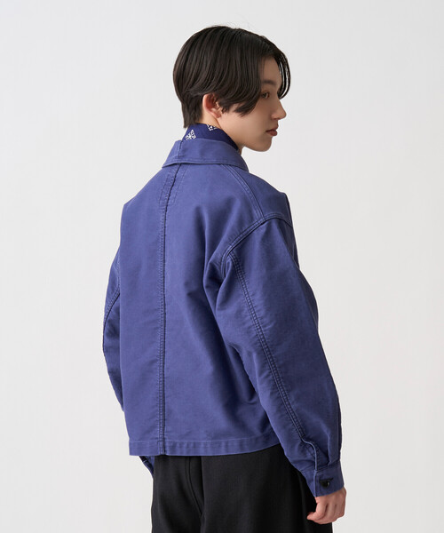 DANTON(ダントン)の「Women's Moleskin Wide Coverall Jacket(カバーオール・レディース・ブラック/ネイビー・38/36)」の5枚目の写真