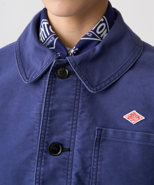 DANTON(ダントン)の「Women's Moleskin Wide Coverall Jacket(カバーオール・レディース・ブラック/ネイビー・38/36)」の6枚目の写真