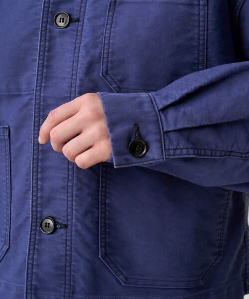 DANTON(ダントン)の「Women's Moleskin Wide Coverall Jacket(カバーオール・レディース・ブラック/ネイビー・38/36)」の7枚目の写真