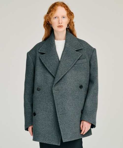 PRANK PROJECT（プランクプロジェクト）の「【2026Winter Pre-Order】ローウエステッドハイネックウールミドルコート / Low-Waisted High-Neck Wool Middle Coat（その他アウター・レディース・カーキ/グレー/ブラック・FREE）」の20枚目の写真