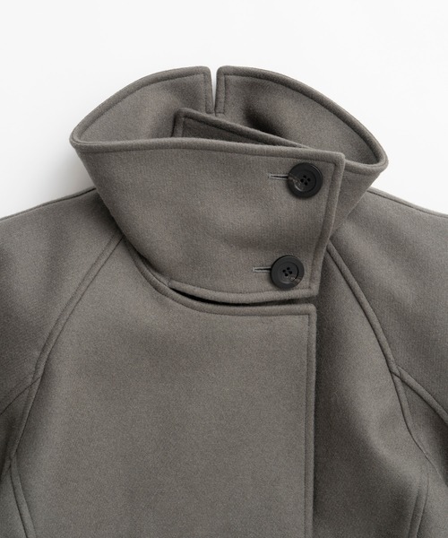 PRANK PROJECT（プランクプロジェクト）の「【2026Winter Pre-Order】ローウエステッドハイネックウールミドルコート / Low-Waisted High-Neck Wool Middle Coat（その他アウター・レディース・カーキ/グレー/ブラック・FREE）」の8枚目の写真