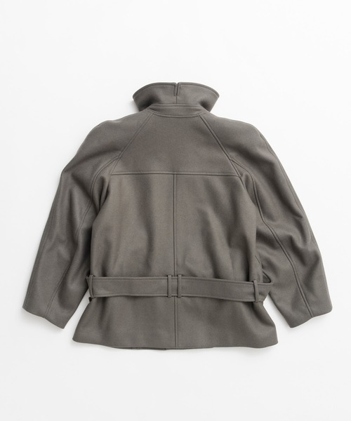 PRANK PROJECT（プランクプロジェクト）の「【2026Winter Pre-Order】ローウエステッドハイネックウールミドルコート / Low-Waisted High-Neck Wool Middle Coat（その他アウター・レディース・カーキ/グレー/ブラック・FREE）」の6枚目の写真