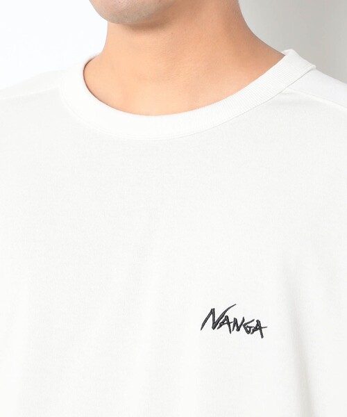 NANGA(ナンガ)の「NANGA別注ドローコードロングスリーブTシャツ(Tシャツ/カットソー・メンズ・ホワイト/グレー/ブラック・S/M/L)」の9枚目の写真