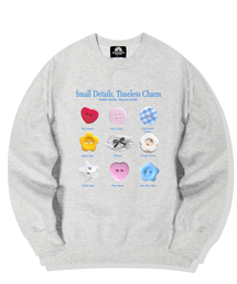 Small Charm Graphic クルーネック - 9カラー