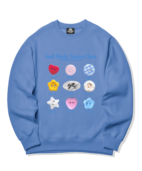 TRIPSHION(トリップション)の「Small Charm Graphic クルーネック - 9カラー(スウェット・レディース・ホワイト/ブラック/ベージュ/ブラウン/グレー/オレンジ/ブルー/グリーン/アイボリー・MEDIUM/LARGE/X-LARGE)」の8枚目の写真