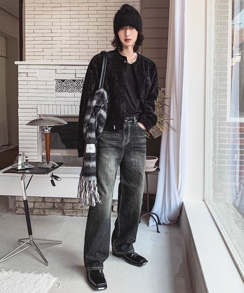 NOWLE（ノウル）の「【NOWLE】コーデュロイ ノーカラー ブルゾン / スナップボタン 裾ドローコード ジャケット（ノーカラージャケット・メンズ・ブラック/グレー・X-LARGE/LARGE/MEDIUM）」の16枚目の写真