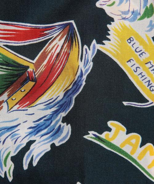 VOTE MAKE NEW CLOTHES（ボートメイクニュークローズ）の「＜VOTE MAKE NEW CLOTHES＞ JAMAICATION SHIRTS/シャツ（シャツ/ブラウス・メンズ・ホワイト/ネイビー・MEDIUM/SMALL）」の7枚目の写真