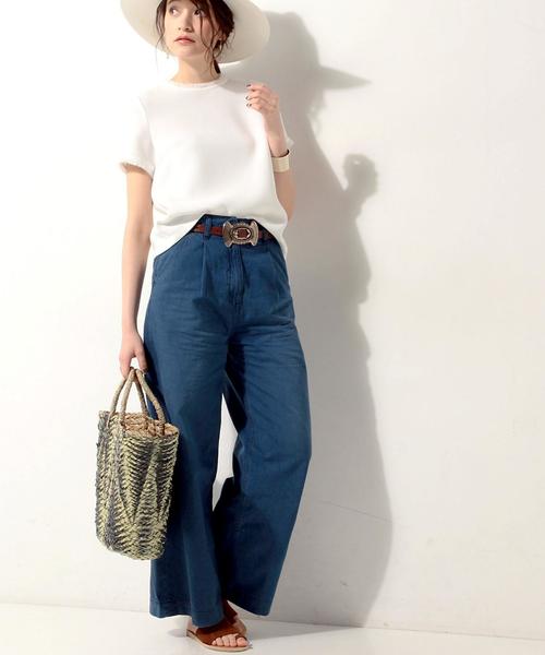 UNITED ARROWS(ユナイテッドアローズ)の「UWMF C デニム バギー パンツ◆(デニムパンツ・レディース・ネイビー・40/38/36)」の4枚目の写真