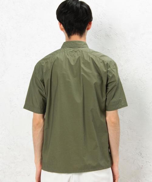 green label relaxing(グリーンレーベルリラクシング)の「SC C/NY WEATHER S/S シャツ(シャツ/ブラウス・メンズ・ネイビー/オリーブ・SMALL/LARGE/MEDIUM)」の11枚目の写真