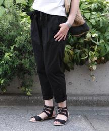 coen | ブロードウエストリボンテーパードパンツ(その他パンツ)