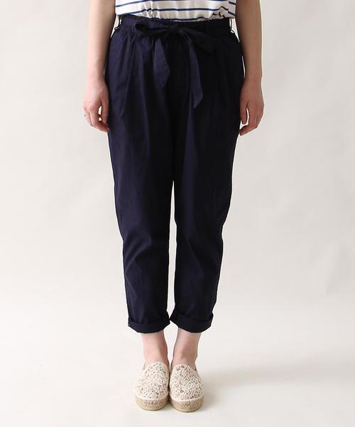 coen（コーエン）の「ブロードウエストリボンテーパードパンツ（その他パンツ・レディース・ブラック/ネイビー・LARGE/MEDIUM）」の22枚目の写真