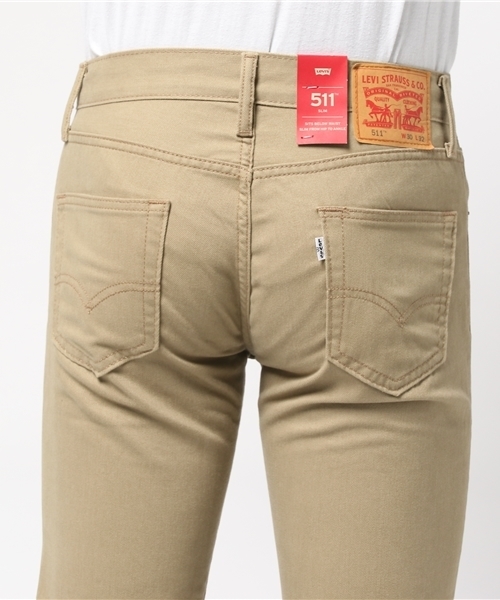 Levi's（リーバイス）の「511(T)-スリムフィット/ LEAD GREY MELANGE FLANNEL（デニムパンツ・メンズ・アイボリー・W30 L32/W29 L32/W33 L32/W31 L32/W32 L32/W28 L32/W34 L32）」の6枚目の写真