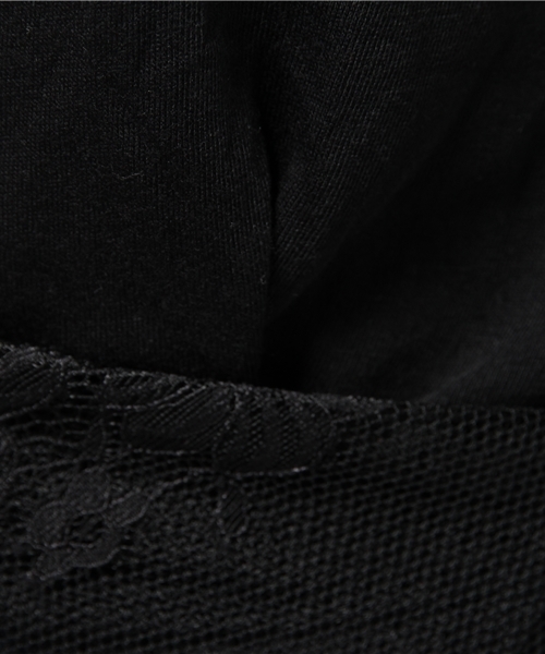 MOUSSY（マウジー）の「LACE COMBI LONG DRESS J（ワンピース・レディース・ブラック/オフホワイト・FREE）」の5枚目の写真