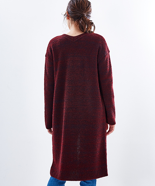 STUDIOUS(ステュディオス)の「2wayニットワンピース(カーディガン/ボレロ・レディース・オフホワイト/ブラック/バーガンディー・FREE)」の10枚目の写真