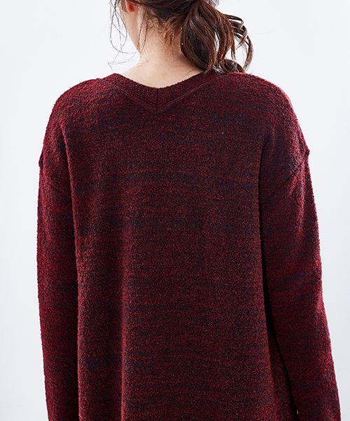 STUDIOUS(ステュディオス)の「2wayニットワンピース(カーディガン/ボレロ・レディース・オフホワイト/ブラック/バーガンディー・FREE)」の14枚目の写真