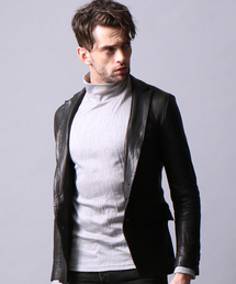 5351 POUR LES HOMMES | ドレスレザー2つボタンシングルジャケット(テーラードジャケット)