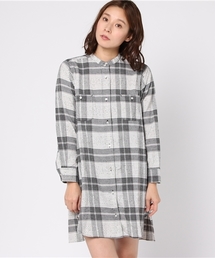 LBC | モールチェックワンピース(シャツワンピース)