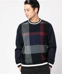 BLACK LABEL CRESTBRIDGE | ビッグスケールクレストブリッジチェックコンビニット【COLLECTION LINE】(ニット/セーター)