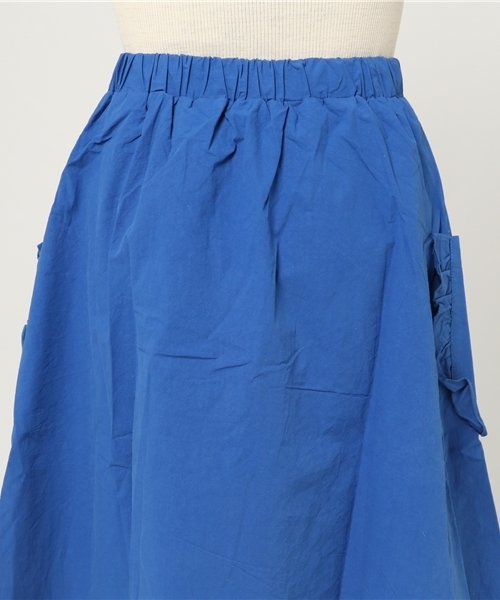 MERLOT（メルロー）の「フリルポケットフレアスカート2256（スカート・レディース・ブラック/ベージュ/ピンク/ブルー/モカ/マスタード/カーキ・FREE）」の13枚目の写真