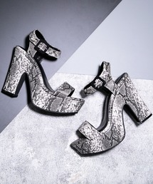 Newlyme | １２ｃｍ厚底変形チャンキーヒールベルトサンダル(サンダル)