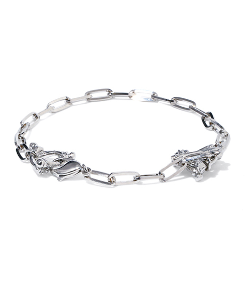 ナンバーナイン ボーダーブレスレット　ガンズ期 楽天市場】NUMBER (N)INE ロゴプレート ホールモチーフ チェーン