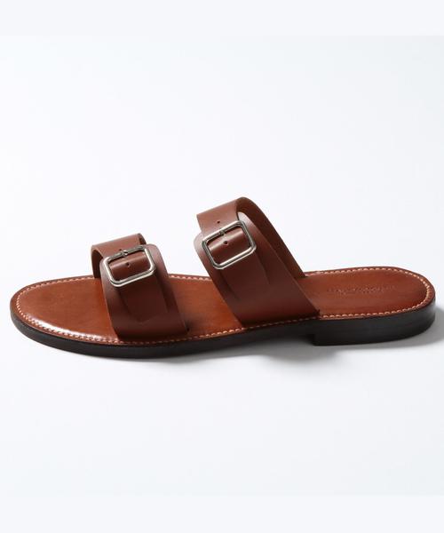 BEAUTY&YOUTH UNITED ARROWS(ビューティーアンドユースユナイテッドアローズ)の「BY ダブルストラップ サンダル ◆(サンダル・メンズ・ブラック/ブラウン/ダークブラウン/ワインレッド・8/7/10/9)」の6枚目の写真