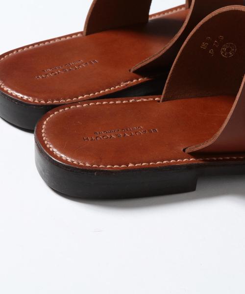 BEAUTY&YOUTH UNITED ARROWS(ビューティーアンドユースユナイテッドアローズ)の「BY ダブルストラップ サンダル ◆(サンダル・メンズ・ブラック/ブラウン/ダークブラウン/ワインレッド・8/7/10/9)」の9枚目の写真