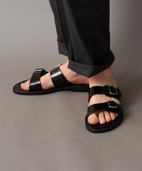 BEAUTY&YOUTH UNITED ARROWS(ビューティーアンドユースユナイテッドアローズ)の「BY ダブルストラップ サンダル ◆(サンダル・メンズ・ブラック/ブラウン/ダークブラウン/ワインレッド・8/7/10/9)」の15枚目の写真